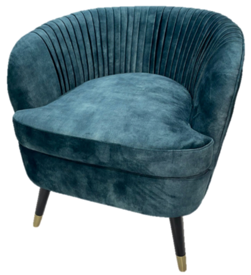 Product photograph of Mindy Brownes Aurora Blue Vintage Armchair Chair from Choice Furniture Superstore.